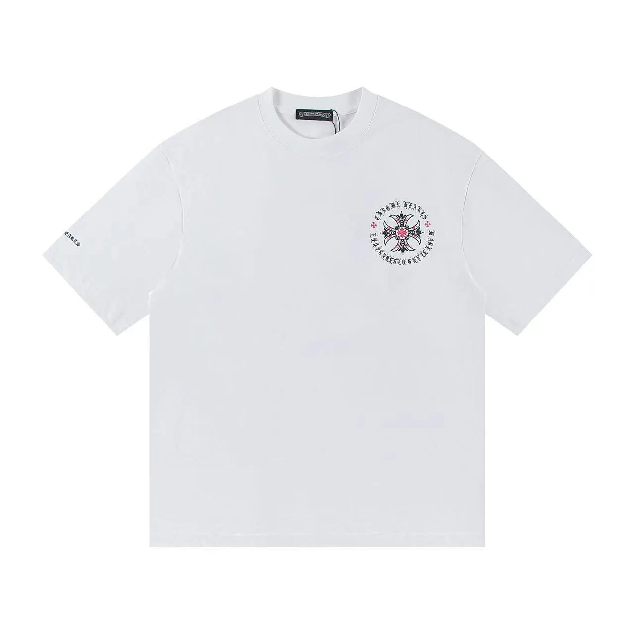 🅿️146 Style: 2025 new Croix Heart short-sleeved T-shirt Material: High version 300g double yarn combed cotton Size: S～XL Color: White Style number: Z003